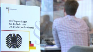 Ein Buch über die Rechtsgrundlagen für die Wahl zum 20. Deutschen Bundestag.