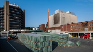 Blick auf den Betriebshof von Brauerei Beck GmbH & Co 