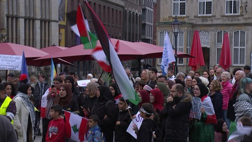 Eine Pro-Palästina Demo in Bremen.