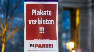 Wahlplakat von Die PARTEI zur Bundestagswahl 2025