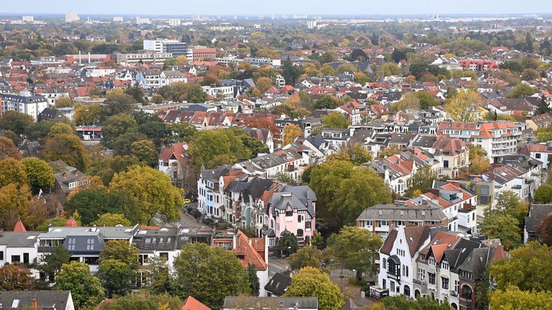 Wohnhäuser im Bremer Stadtteil Schwachhausen