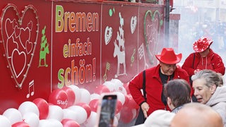 Freimarktsumzug 2024 zieht durch die Obernstraße in Bremen