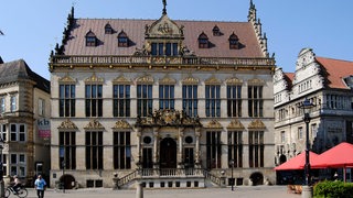 Das Haus Schütting am Bremer Marktplatz.