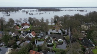 Hochwasser in Borgfeld.