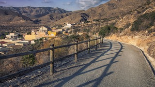 Zu sehen ist eine bergische Landschaft in Murcia.