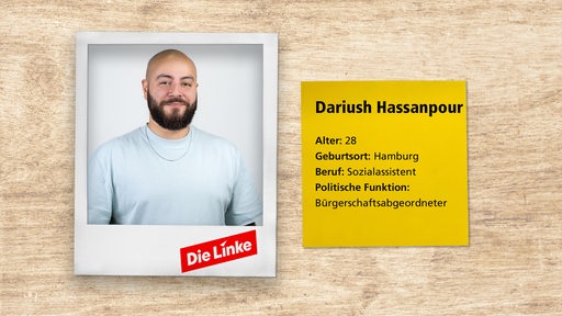 Porträt von Dariush Hassanpour und Steckbrief-Daten