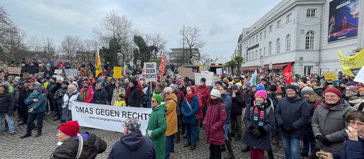 Teilnehmer einer Klima-Demo.