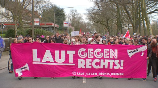 Laut gegen rechts Demo