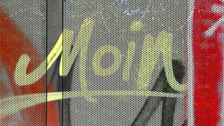 Graffito mit Schriftzug "Moin"