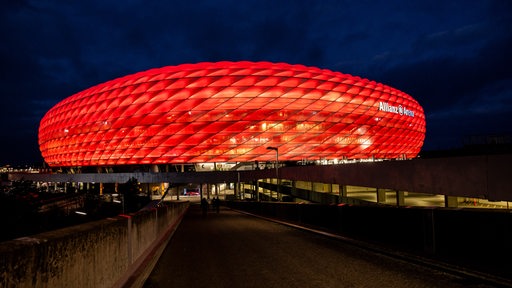 Die Fußball-Arena des FC Bayern München.