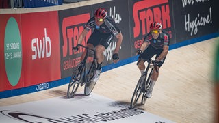 Theo Reinhardt und Roger Kluge bei den Bremer Sixdays. 