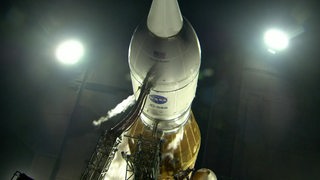 Eine startende rakete der Nasa.