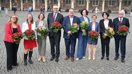 Ein Gruppenbild des Bremer Senats.