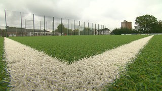 Das Spielfeld eines Amateur-Fussball-Vereins.