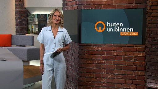 Moderatorin Janna Betten im Sportblitz-Studio