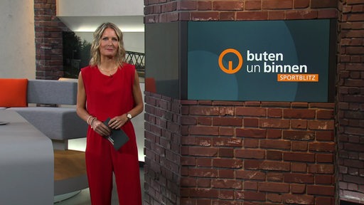 Die Moderatorin Janna Betten im Sportblitz-Studio.