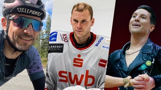 Collage der nominierten Sportler der Bremer Sportlerwahl: Radsportler Florian Schigelski, Eishockey-Profi Maximilian Franzreb und Grün-Gold-Tänzer Thomas Friedrich.