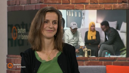 Nadezhda Milanova im Talk des buten un binnen Studios. 