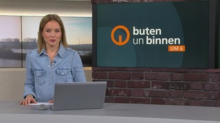 Lea Reinhard im Studio von buten un binnen.