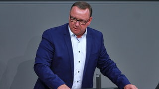 Uwe Schmidt, SPD, spricht im Bundestag zur Haushaltesfrage