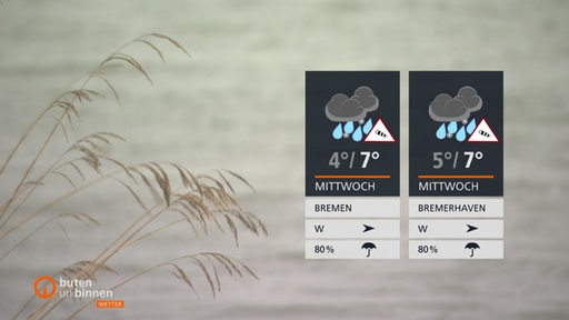 Rechts sind die Wetterkacheln und im Hintergrund ist die Weser und Gräser zu sehen.